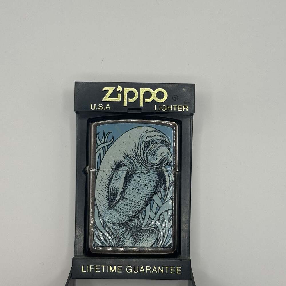 BARRETT-SMYTHE MANATEE ZIPPO LIGHTER MINT IN BOX 1994